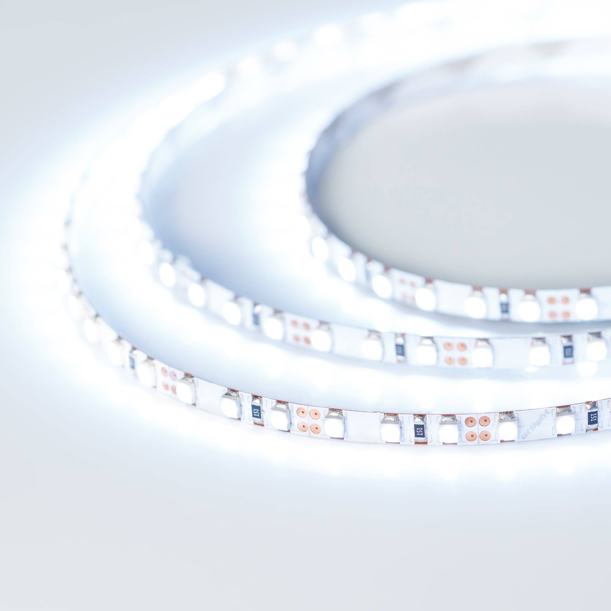 Arlight Светодиодная лента RT 2-5000 12V Cool 15K 5mm 2x (3528, 600 LED, LUX) (9.6 Вт/м, IP20) 015212(B) — миниатюра 4