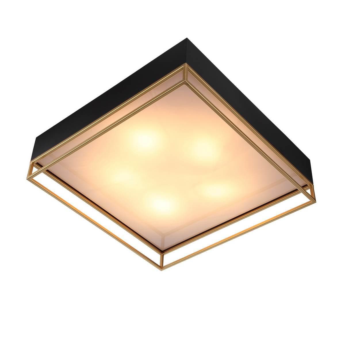 ST Luce SL1127.422.05 Светильник потолочный Черный, Матовое золото/Белый E14 5*40W — миниатюра 3