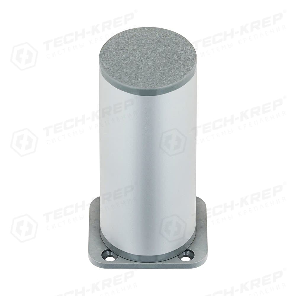 Tech-KREP Ножка D40х100 мм, круглая, регулируемая сверху, алюминий - накл.Tech-Krep 127772