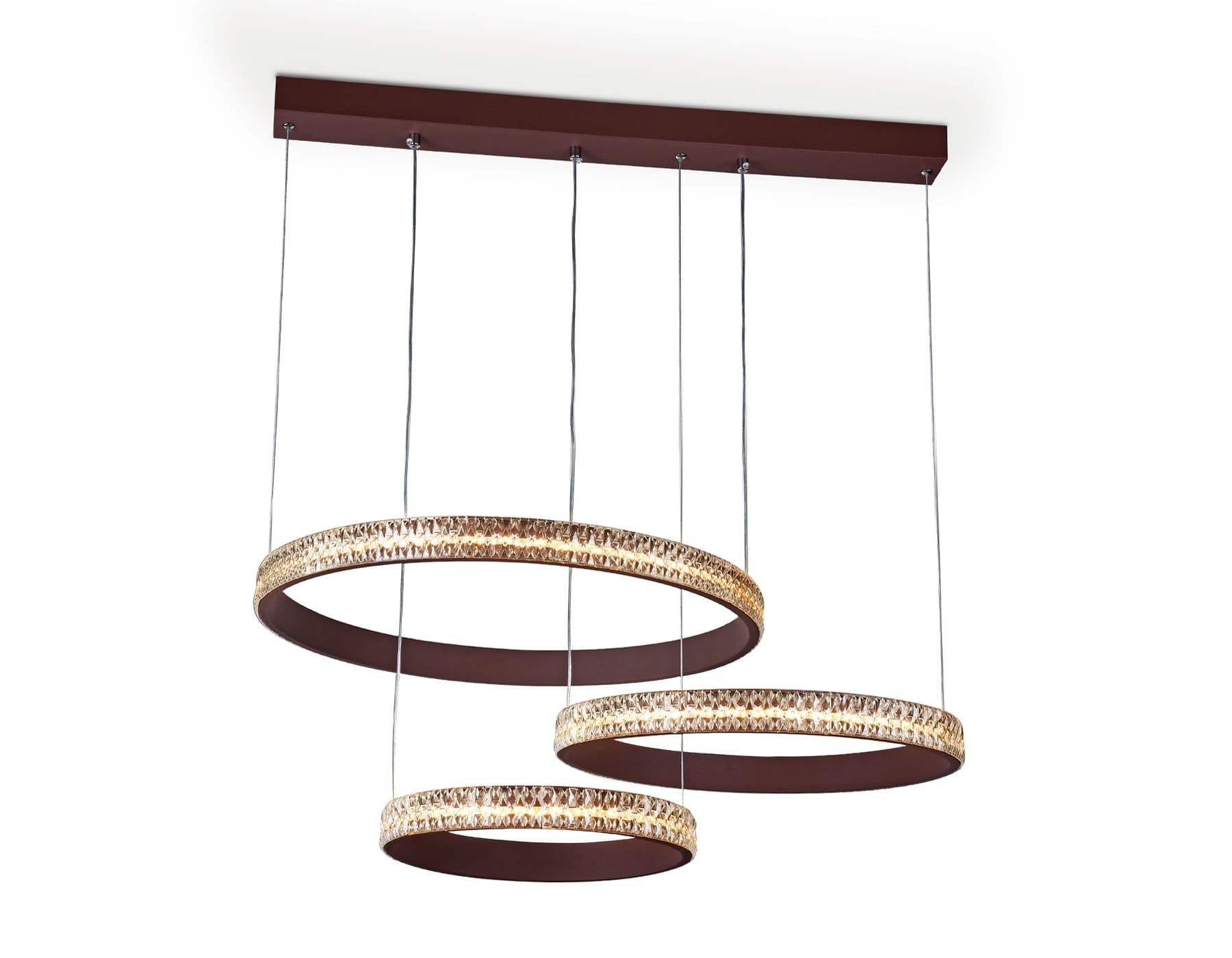 Ambrella Потолочный светодиодный светильник с пультом FA6162 CF кофе 99W 720*500*900 (ПДУ РАДИО 2.4) — миниатюра 5