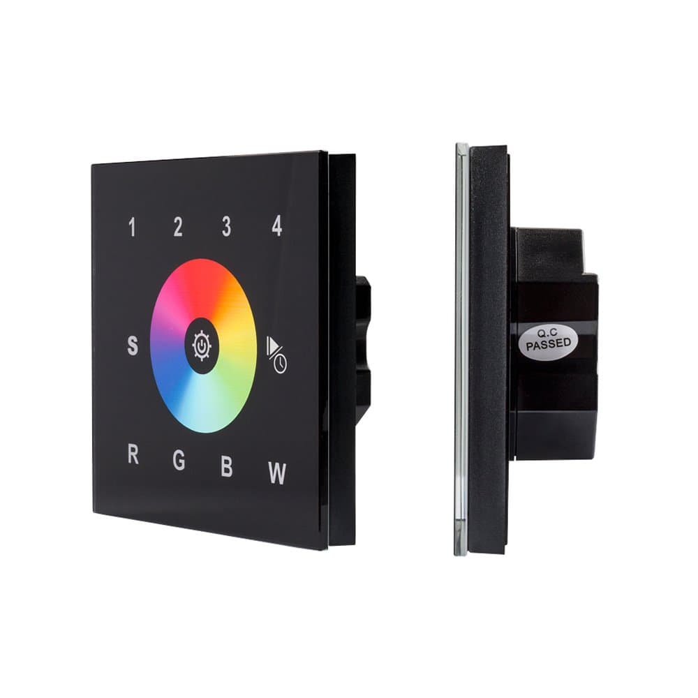 Arlight Панель Sens SR-2820AC-RF-IN Black (220V,RGBW,4зоны (IP20 Пластик, 3 года) 018069