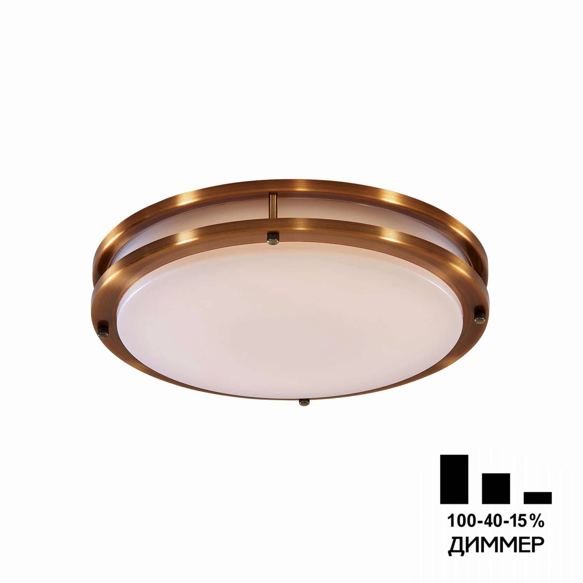 Citilux CL709323N Бостон Бронза Светильник накладной LED 32W*4000K