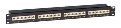 DKC Патч-панель 19", 1U, CAT6A, 24 порта RJ45, экранированная (выводится из ассортимента, предлагаемая замена - RN6APPF241)
