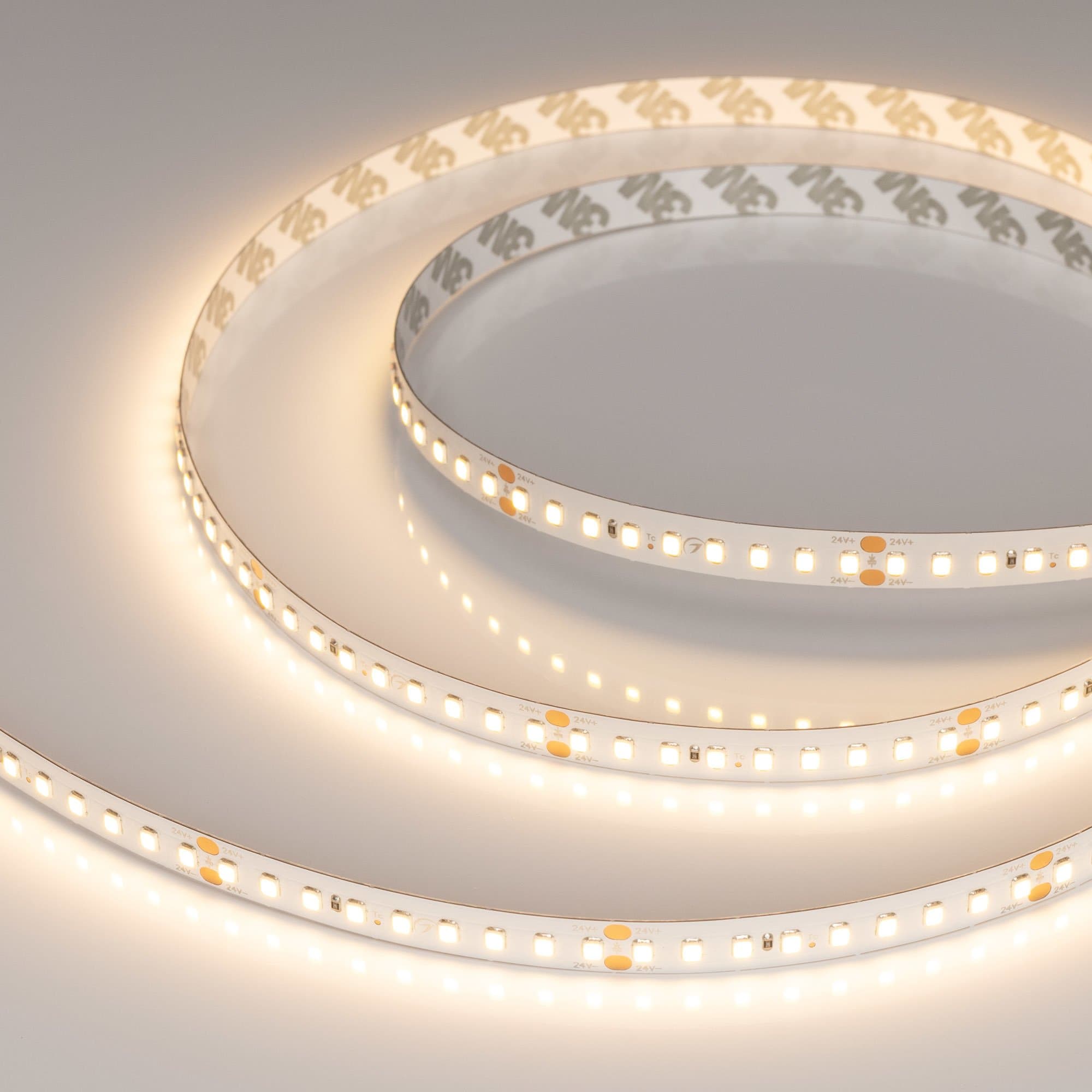 Arlight Лента RT-A144-10mm 24V Warm3000 (7.7 W/m, IP20, 2835, 5m) (высок.эфф.200 лм/Вт) 038782 — миниатюра 2