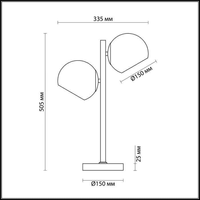 Lumion 3769/2T LN19 082 античная латунь Настольная лампа E14 2*60W 220V BLAIR — миниатюра 2