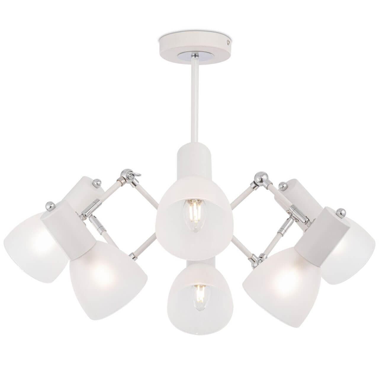 Freya Modern Avery Белый и Хром Люстра FR5080PL-06W — миниатюра 7