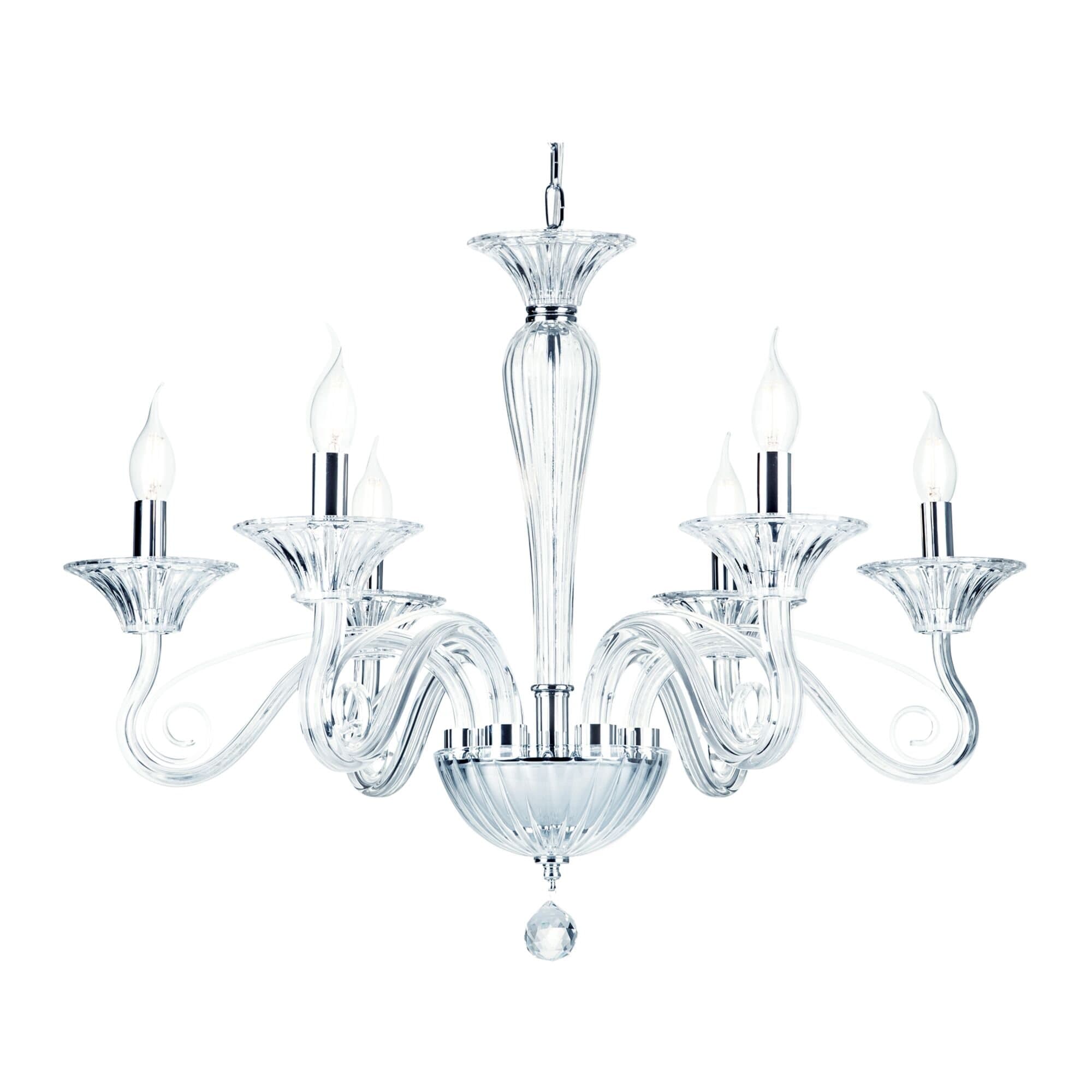 Maytoni Neoclassic Acqua Прозрачный Люстра E14 40W DIA010PL-06TR — миниатюра 5