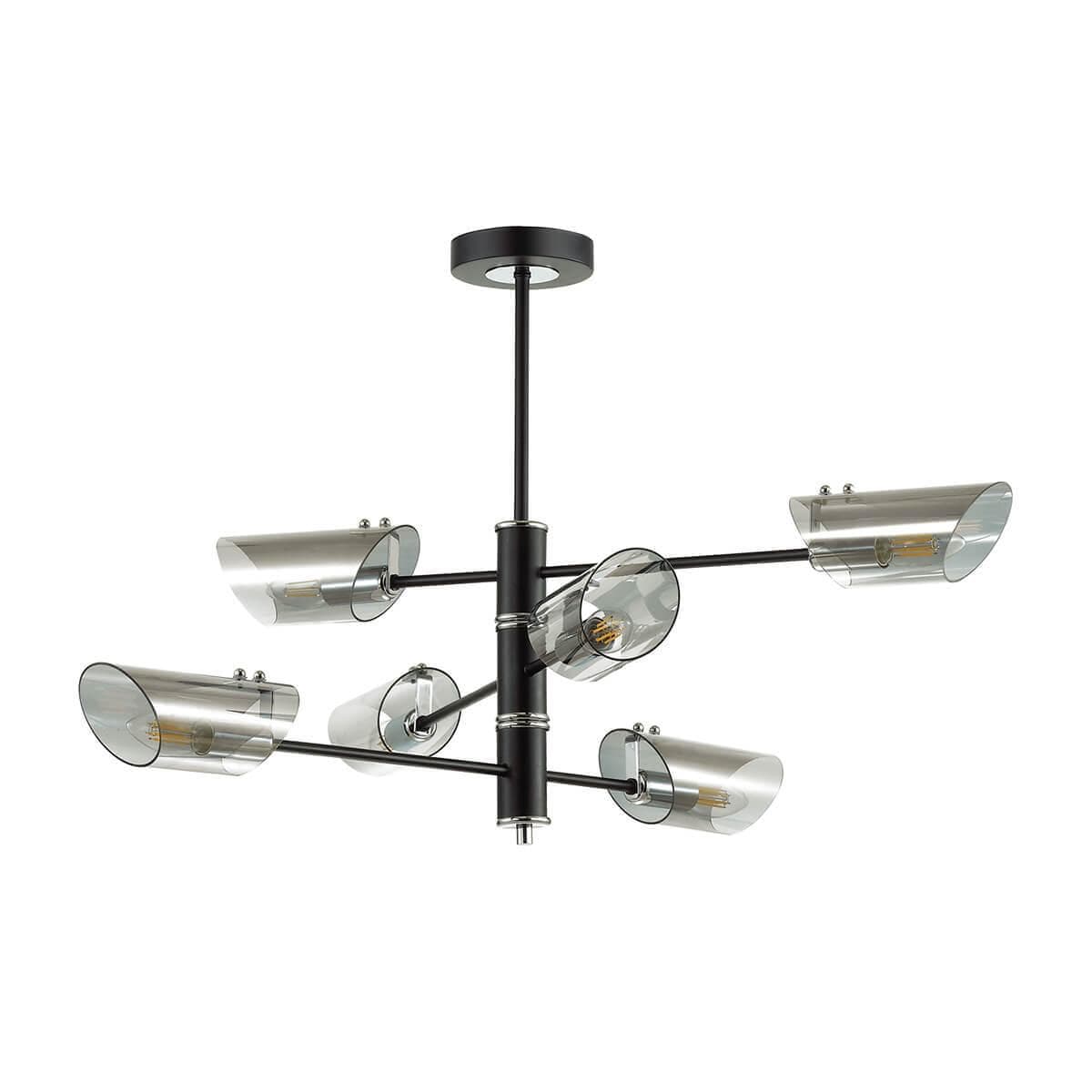 Lumion 4402/6C LN19 062 хром, черный Люстра потолочная E14 6*40W 220V NOLAN — миниатюра 2
