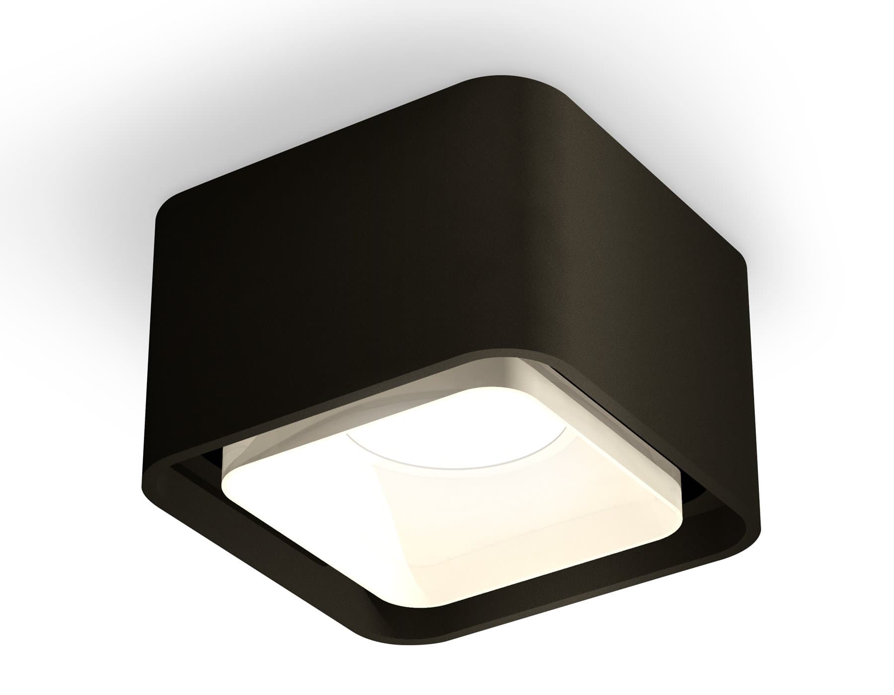 Ambrella Комплект накладного светильника с акрилом XS7833021 SBK/FR черный песок/белый матовый MR16 GU5.3 (C7833, N7755) — миниатюра 1