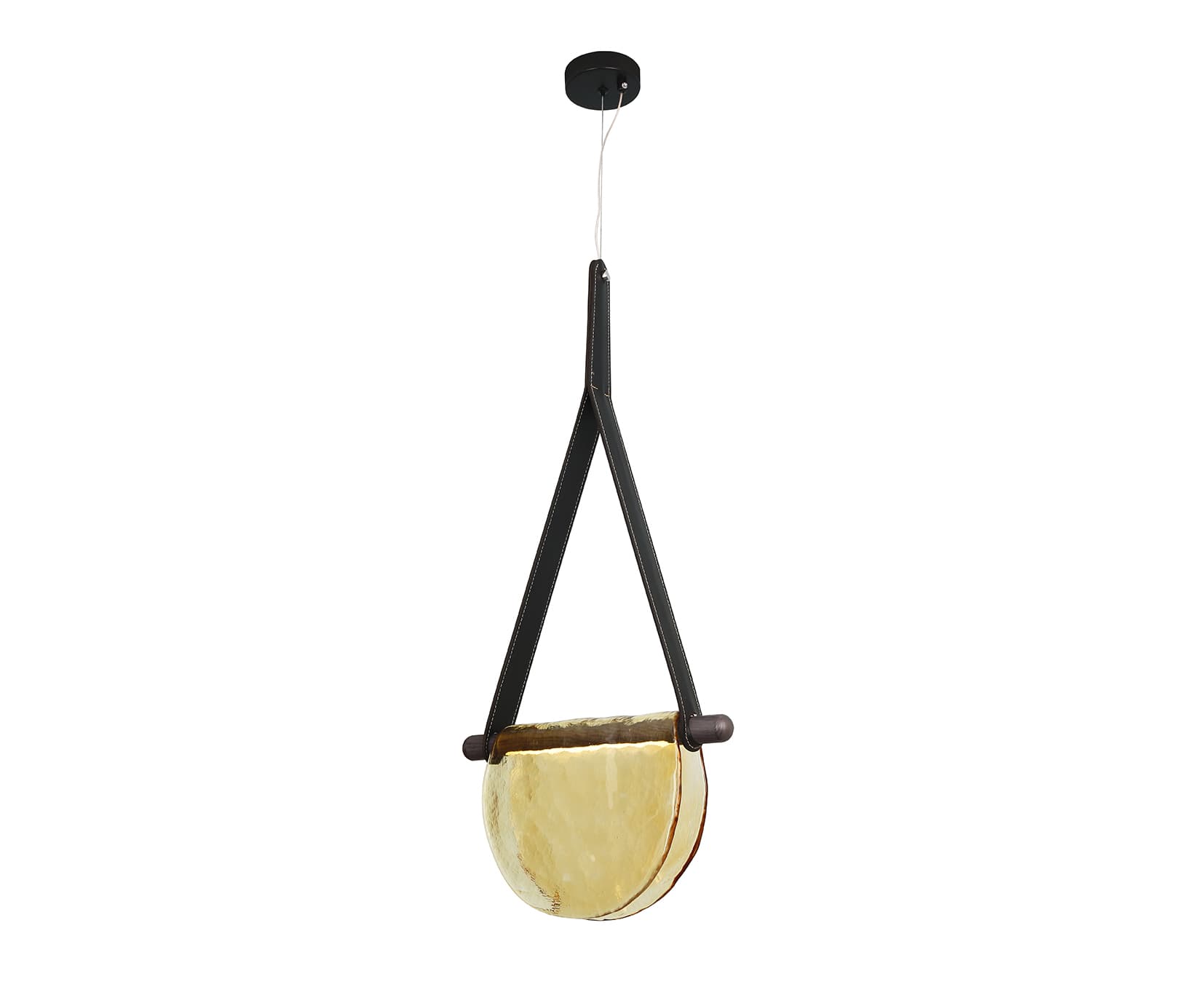 Kink Light 07687-30,19(03) Подвес Тэрро черный (плафон янтарь) w37*5 h120 Led 8W (4000K)