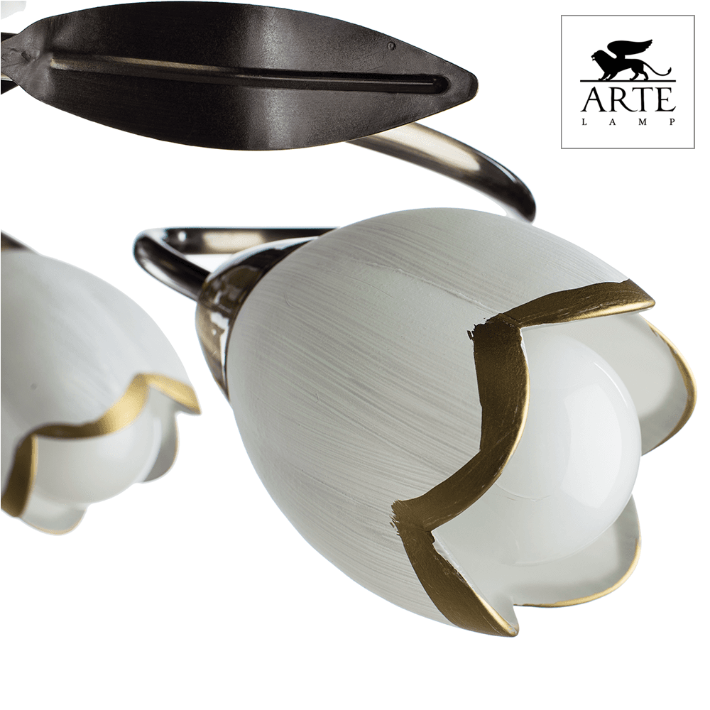 Arte Lamp Perce Бронза/Белый Светильник потолочный 6x60W 6xE14 A6061PL-6AB — миниатюра 3