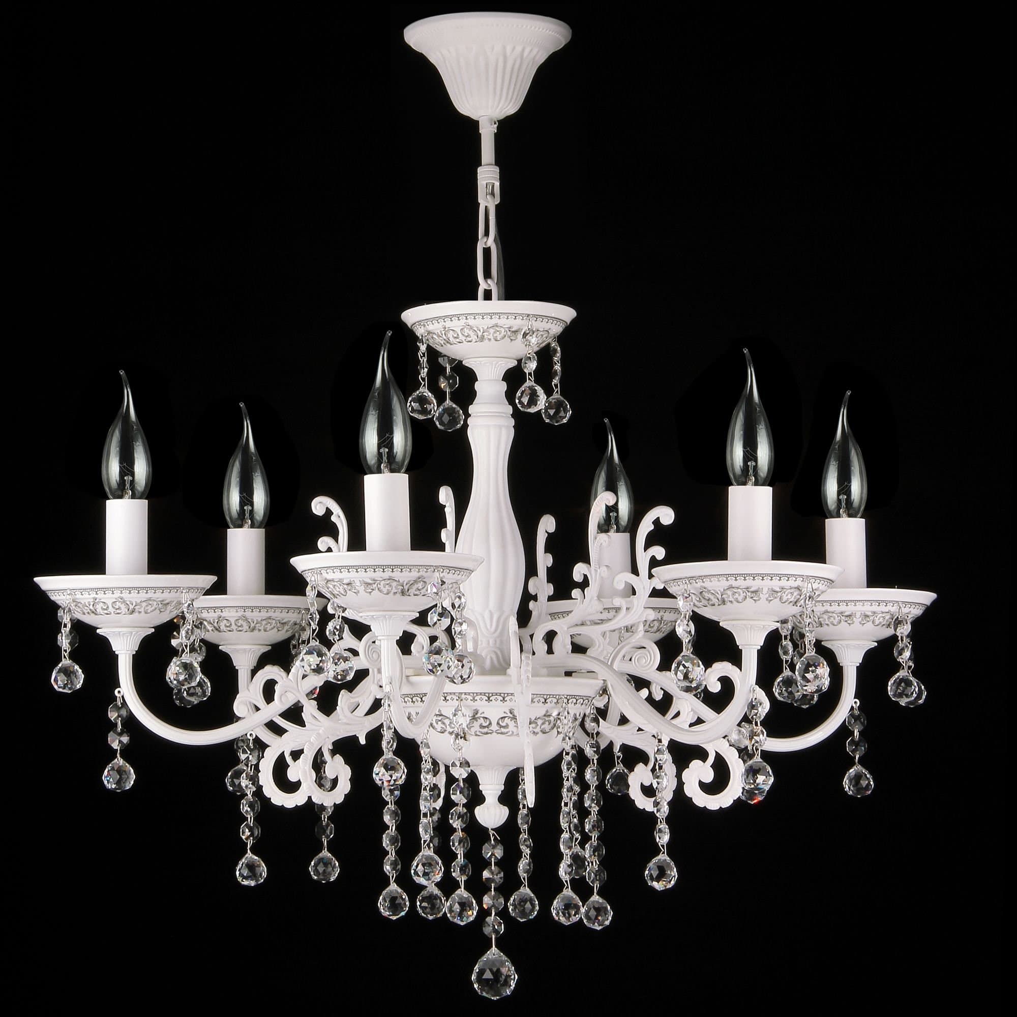 Maytoni Elegant Bellona Белый Люстра 6xE14 60W ARM386-06-W — миниатюра 4