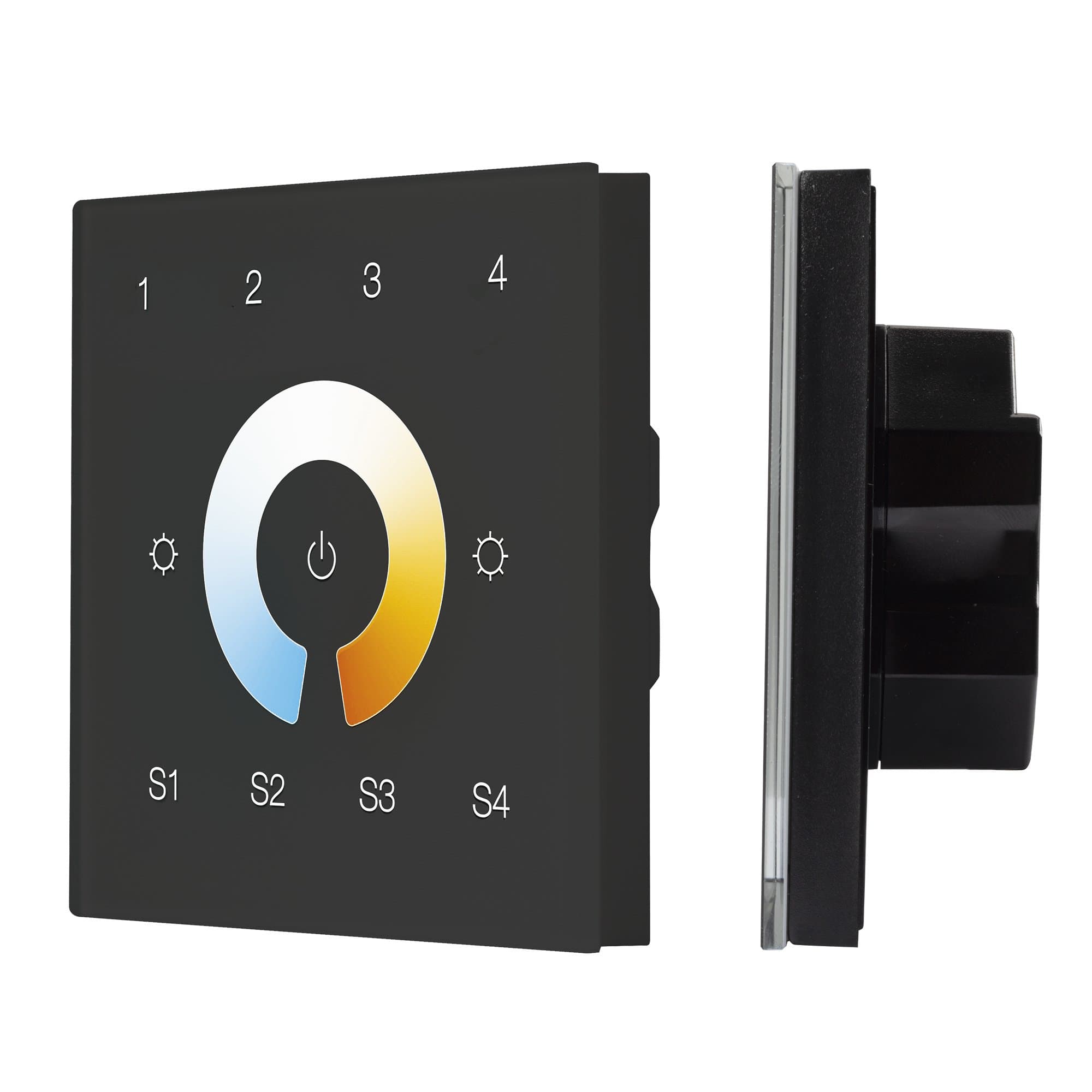 Arlight INTELLIGENT ARLIGHT Сенсорная панель DALI-901-11-4G-4SC-MIX-DT8-IN Black (BUS/230V) (IARL, IP20 Пластик, 3 года) 037197