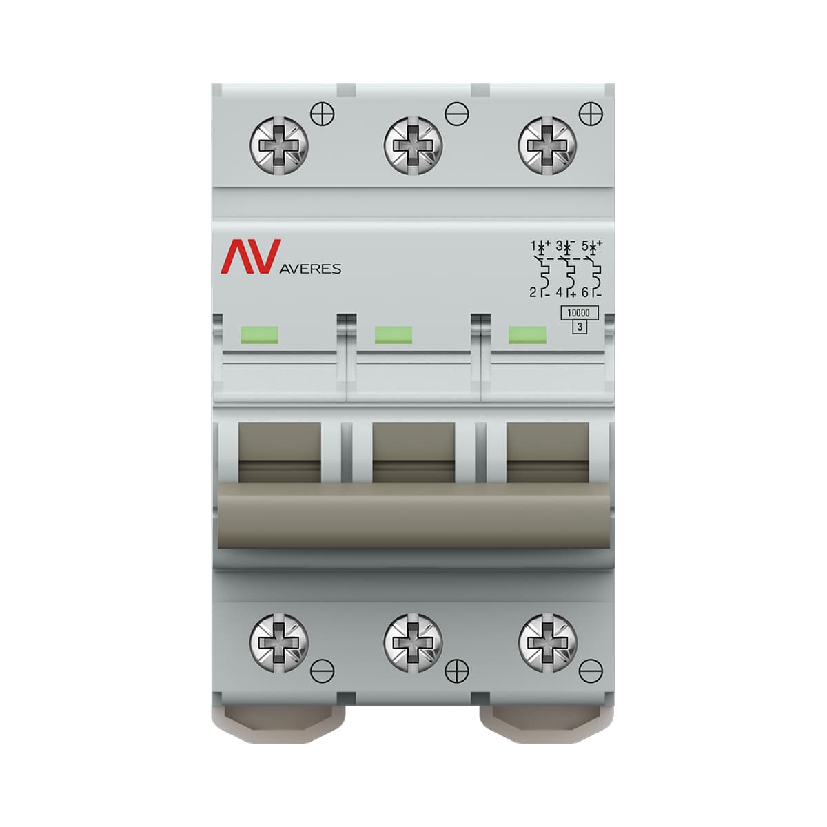 Выключатель автоматический AV-10 DC 3P 40A (C) 10kA EKF AVERES mcb10-DC-3-40C-av — миниатюра 2
