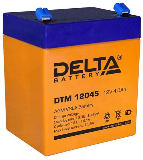 Delta Аккумуляторная батарея DTM 12045 (12V/4.5Ah)