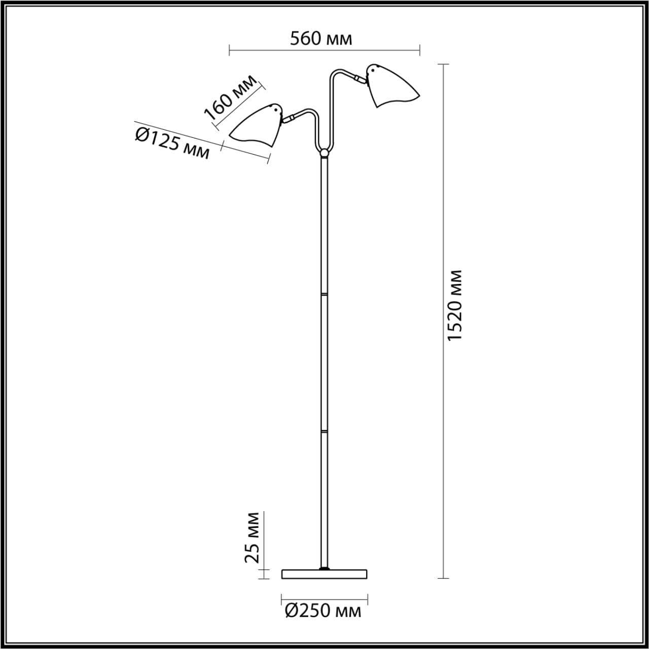 Lumion 4540/2F MODERNI LN21 137 латунь, белый Торшер E14 2*40W 220V MADISON — миниатюра 3