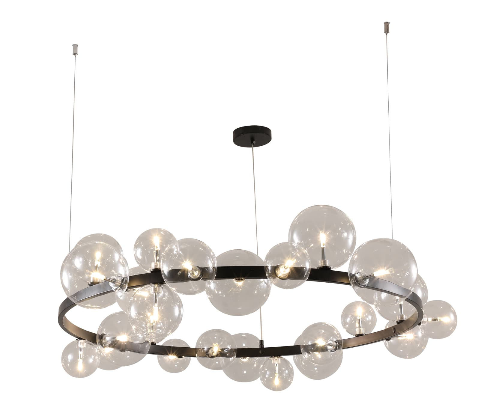 Kink Light 07608-24A,19 Люстра Иона черный d120 h200 G9 24х5W (Led)