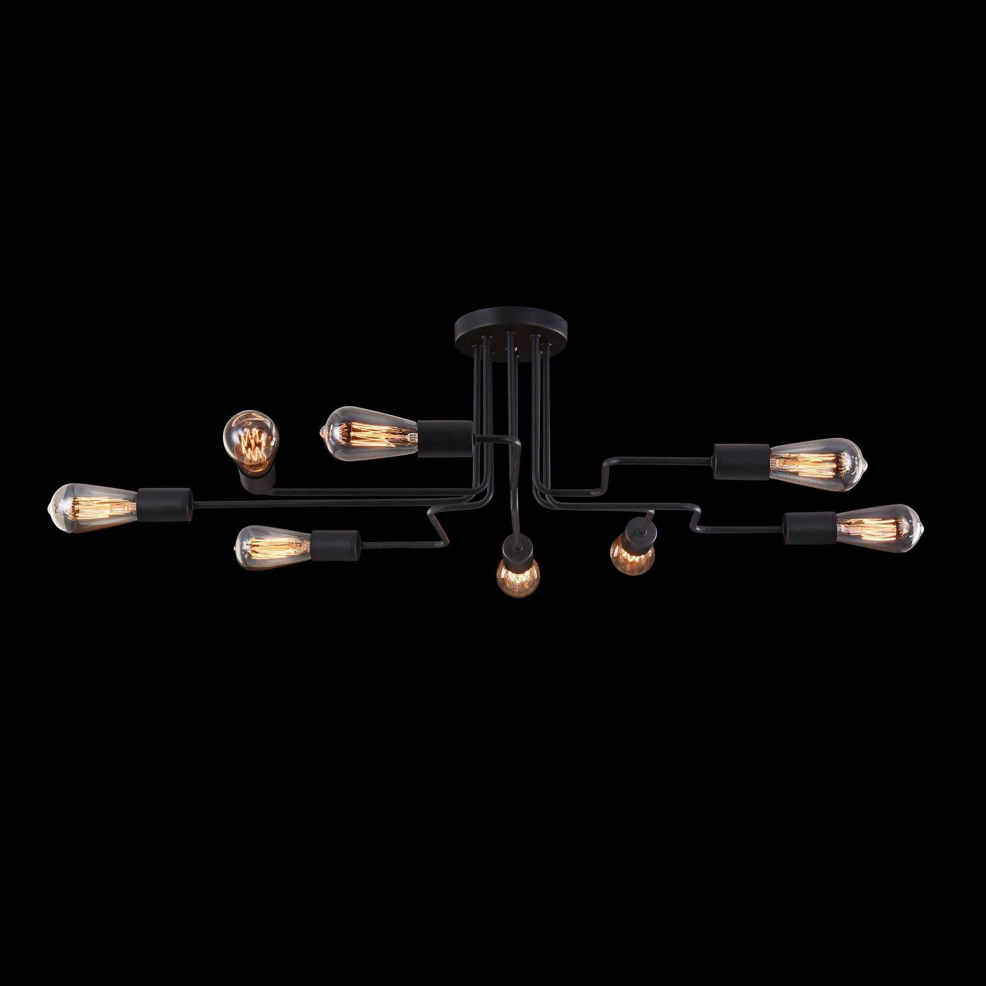 Maytoni Loft Gilbert Черный Потолочный светильник 8xE27 60W T532CL-08B — миниатюра 2