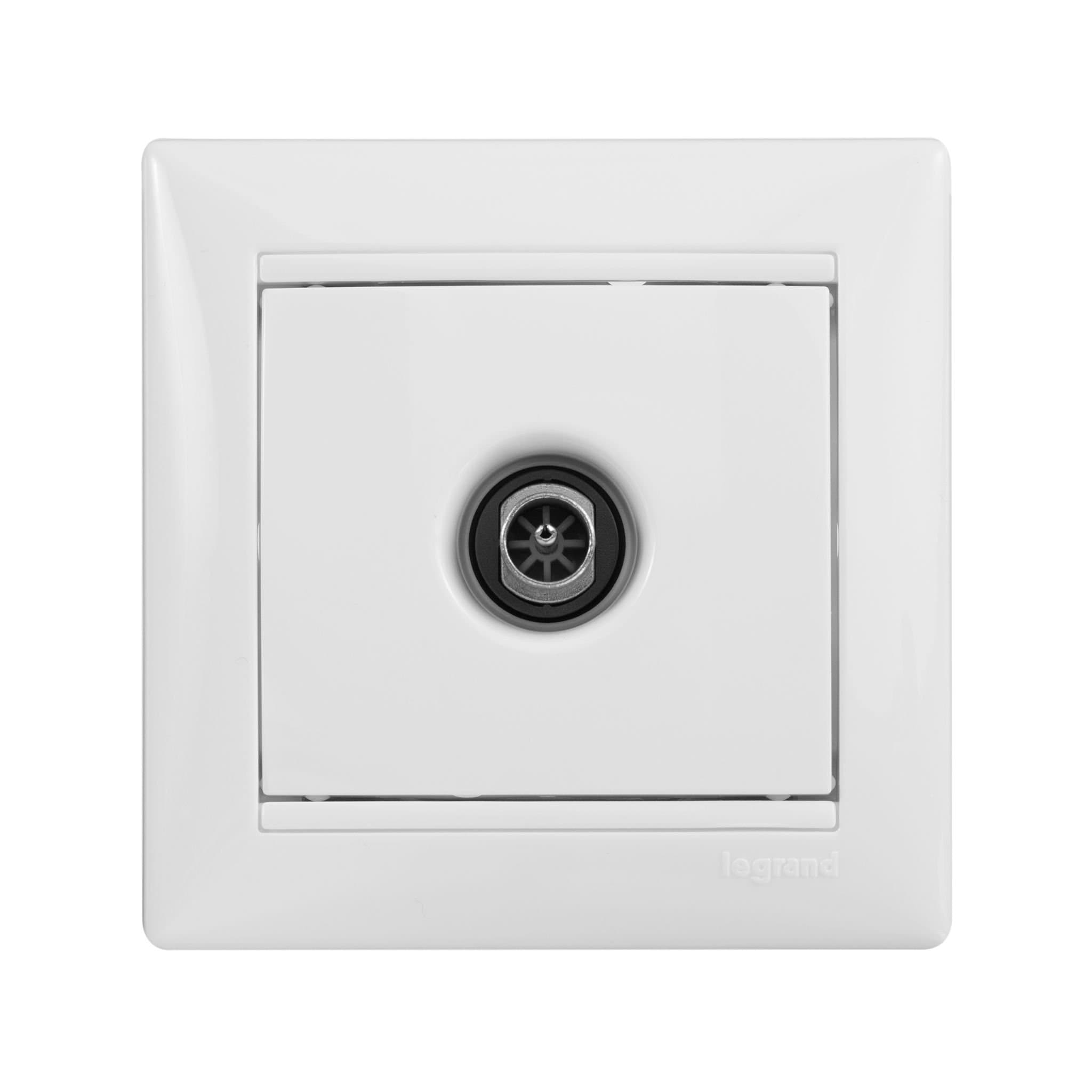 Legrand DIY Valena Бел (в сборе с рамкой) Розетка TV единственная 1,5 дБ 695337 — миниатюра 2