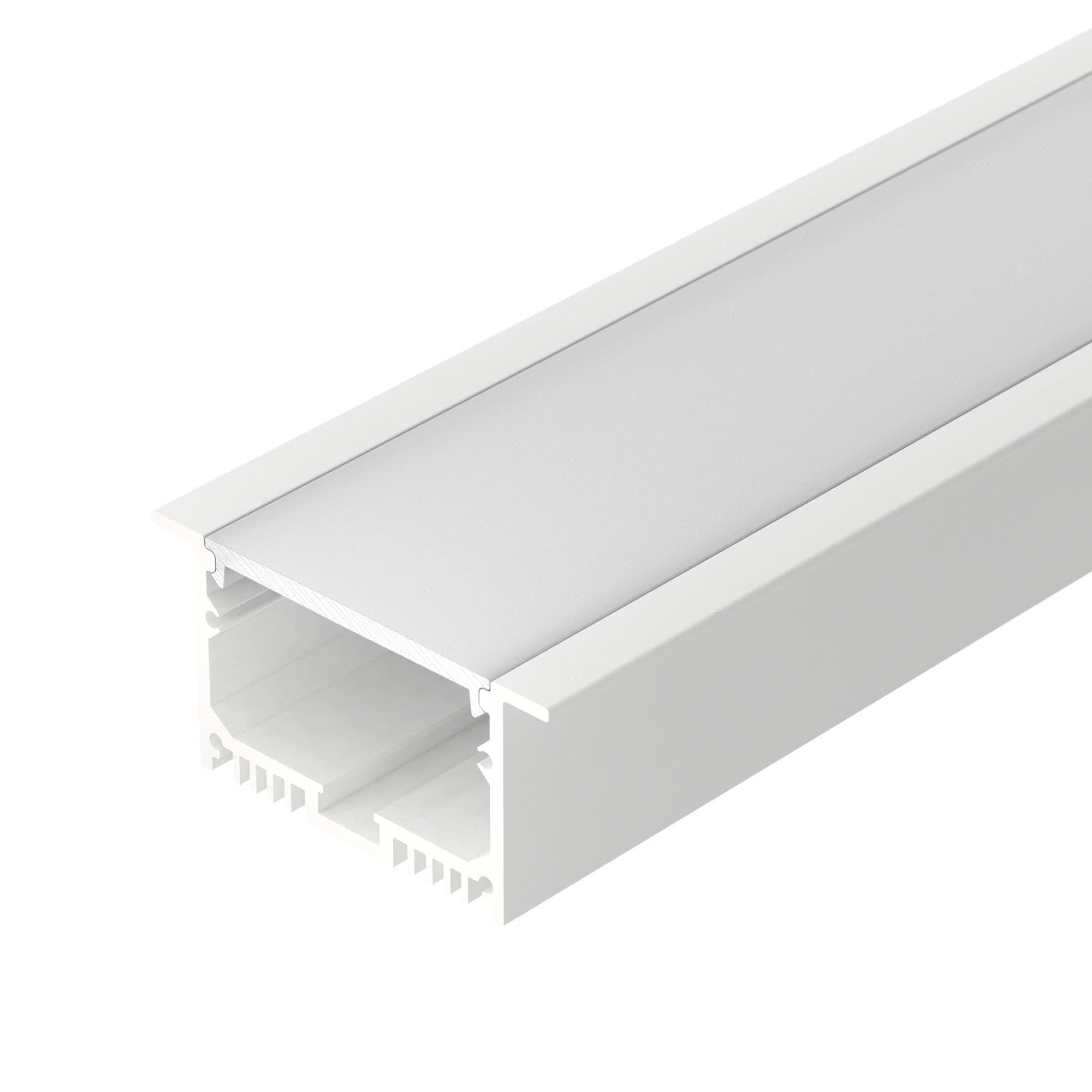 Arlight Профиль с экраном SL-LINIA62-F-2500 WHITE+OPAL (Алюминий) 021374