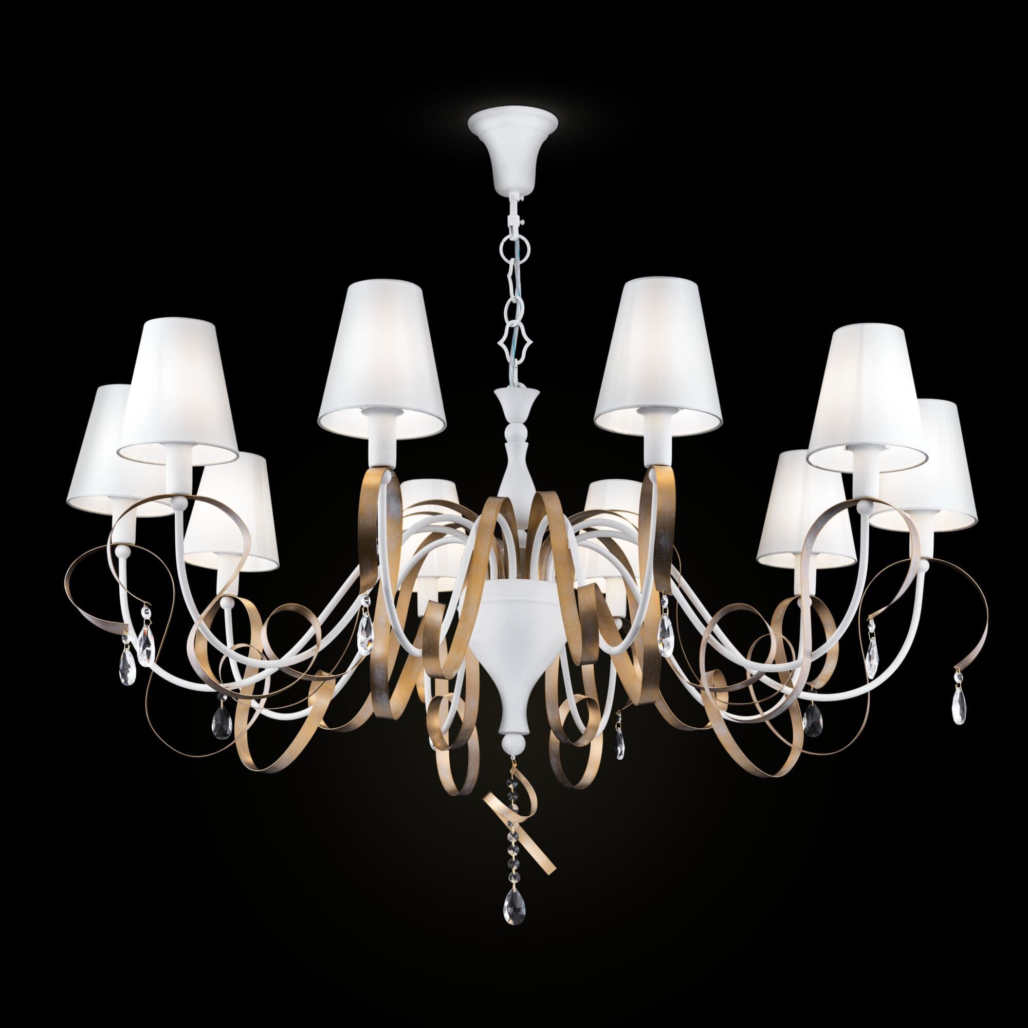 Maytoni Люстра Intreccio Белый с Золотом — миниатюра 4