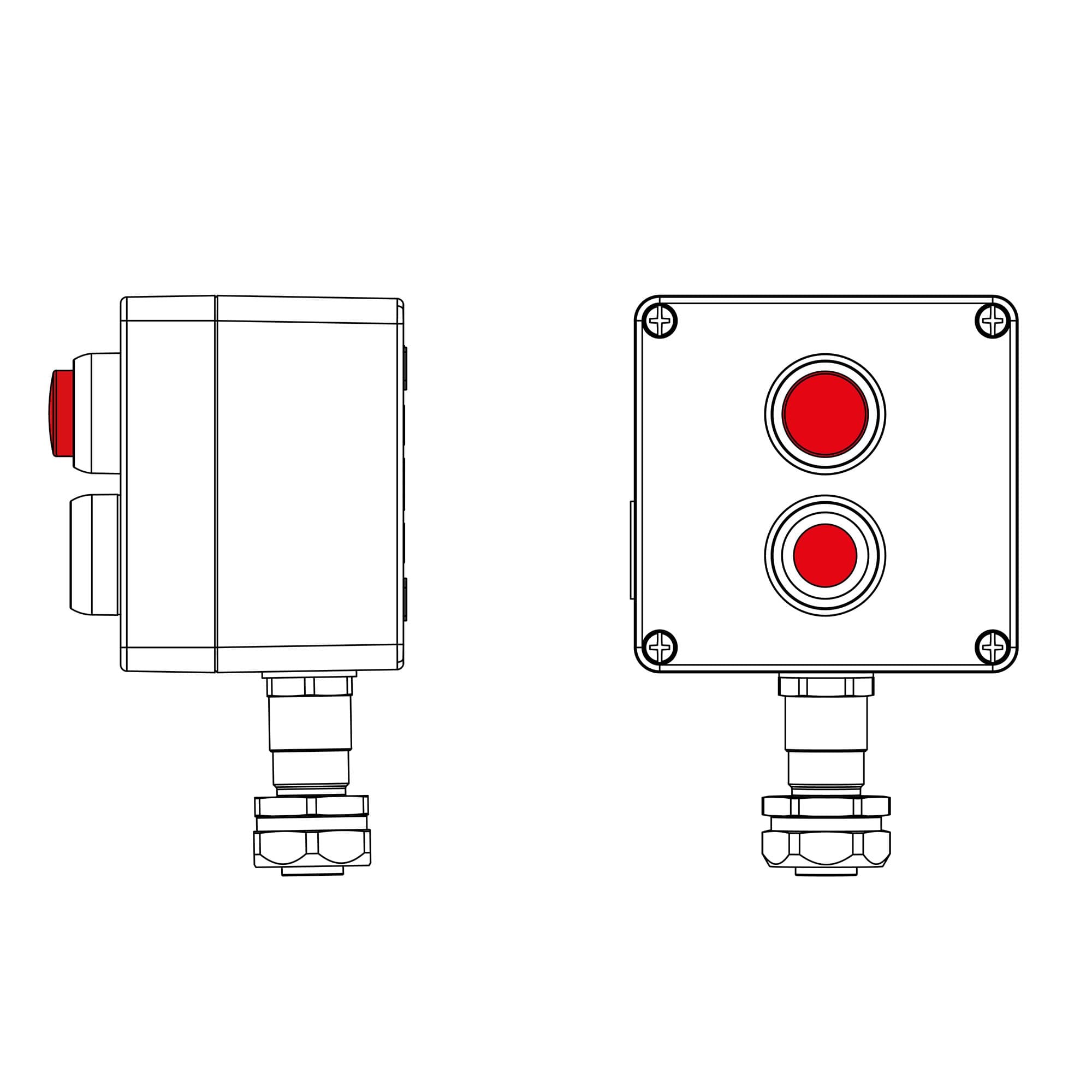 DKC CPE-A-12-(1xP1R(11)-1xLR(250))-1xKAEPM2MHK-20(C)1Ex d e IIC Т5 Gb / Ex tb IIIC T95°C Db IP66