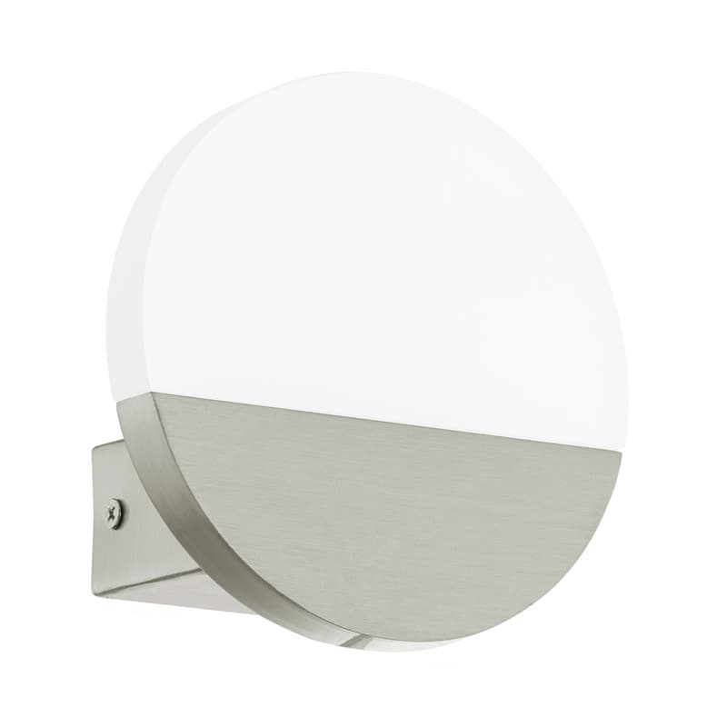 Eglo Бра LED METRASS 1, 5W(LED), L130, H130, алюминий, никель мат./пластик, матовый 96041