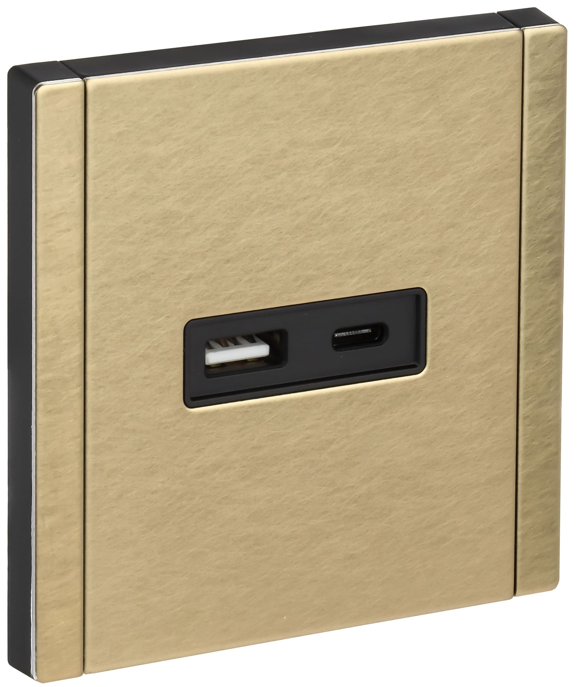 IEK FORTE&PIANO Металл Шампань Розетка USB A+C 18Вт FP651M