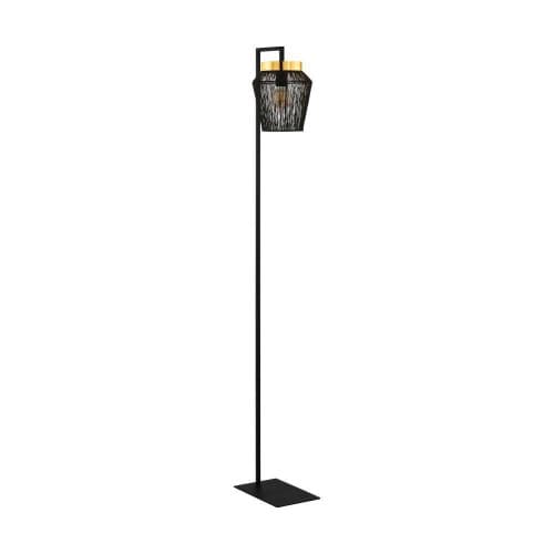 Eglo 99809 Торшер ESCANDIDOS, 1x40W, E27, L310, B220, H1700, основание: B300, T200, сталь, черный, матовая латунь/сталь, черный, золото