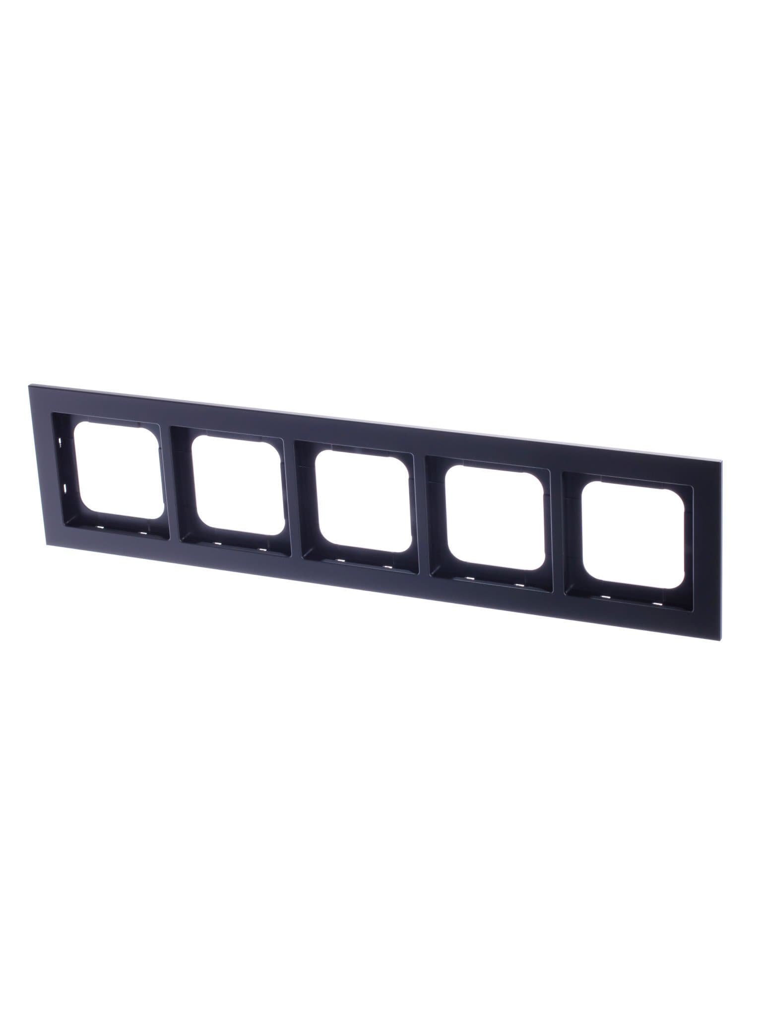 ABB Axcent металл/матовый черный Рамка 5-постовая 2CKA001754A4712 — миниатюра 1