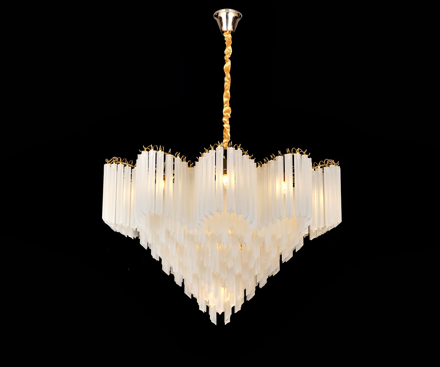 Kink Light 07310-21,33 Люстра Грай золото d80 h155 E14 21*12W