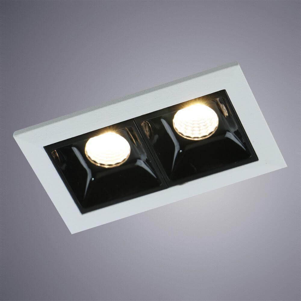Arte Lamp GRILL Встраиваемый точечный светильник 4,45*74,5*3,46 A3153PL-2BK — миниатюра 2