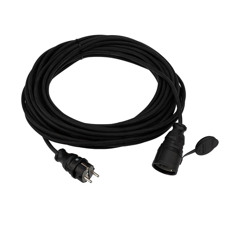 Удлинитель-шнур КГ 3х1.5, 20 м, морозостойкий, с/з, 16 А, 3500 Вт, IP44 (Сделано в России) Rexant 11-7072