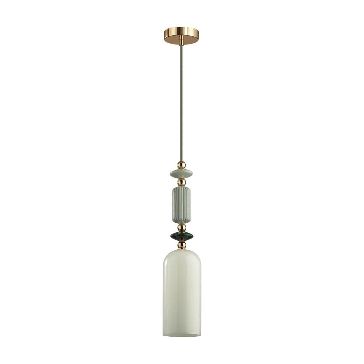 Odeon Light 4861/1D CLASSIC ODL_EX22 39 золотой/раноцветн.керамика/стекло Подвес E14 1*40W 4861/1D CANDY