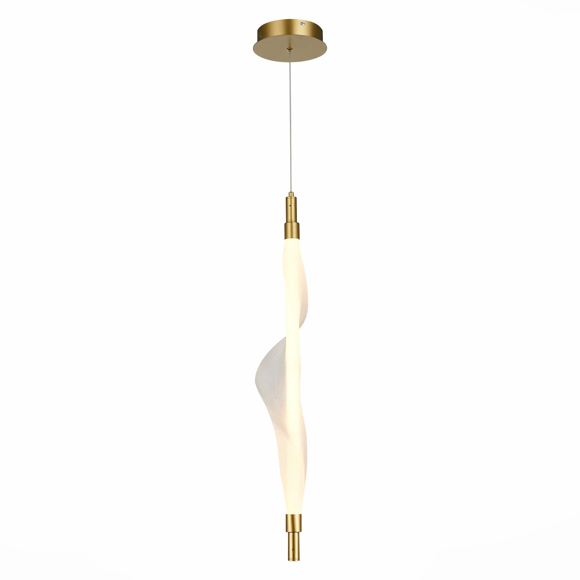 ST Luce SL6109.213.01 Светильник подвесной Золотистый/Белый LED 1*25W 3000K