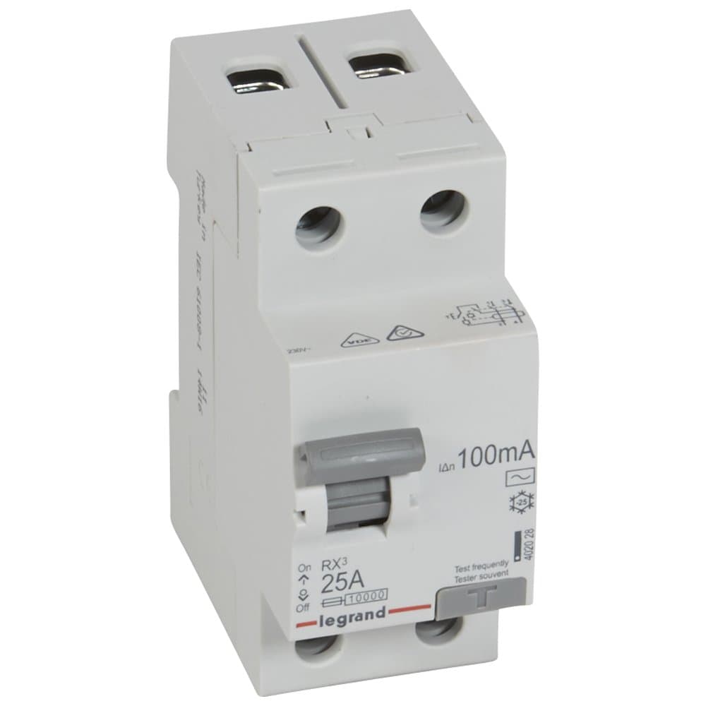 Legrand RX3 УЗО 2P 100мА 25А (AC) 402028 — миниатюра 1