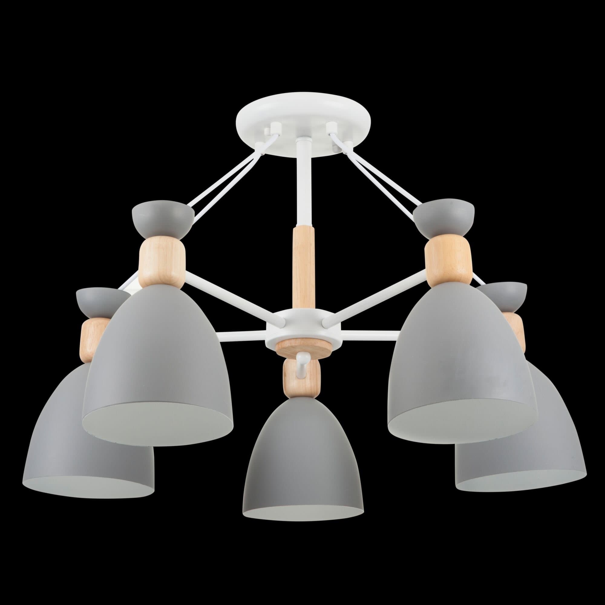 Freya Modern Delia Белый Потолочный светильник E27 60W FR5033CL-05W — миниатюра 5