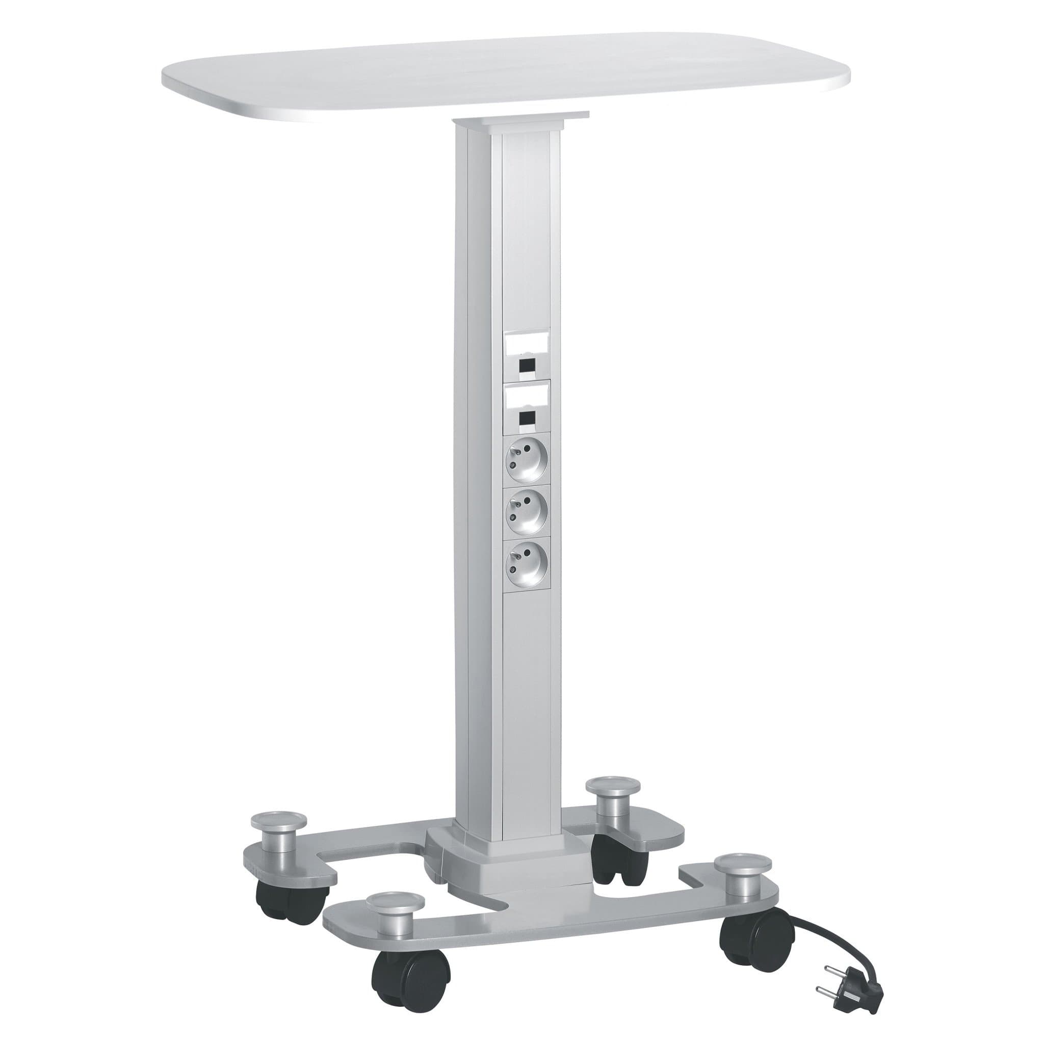 Legrand Snap-On мобильная мини-колонна алюминиевая с крышками из алюминия, 2 секции, высота 0,75 метра, цвет белый 653029 — миниатюра 1