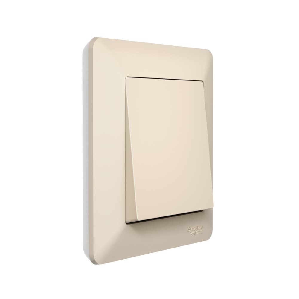 Systeme Electric AtlasDesign Air Бежевый/дымчатый белый Рамка 1-ая — миниатюра 4