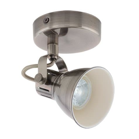 EGLO 96552 Светодиодный спот SERAS, 1x3,3W(GU10), Ø100, сталь, состарен. никель, кремовый