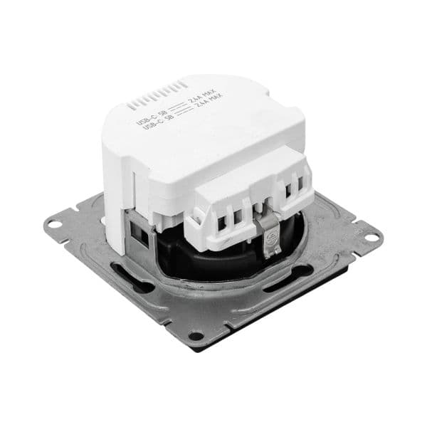 EKF Механизм розетки с USB-C - 2шт, 16А, с заземлением, со шторками, чёрный Эпика — миниатюра 12