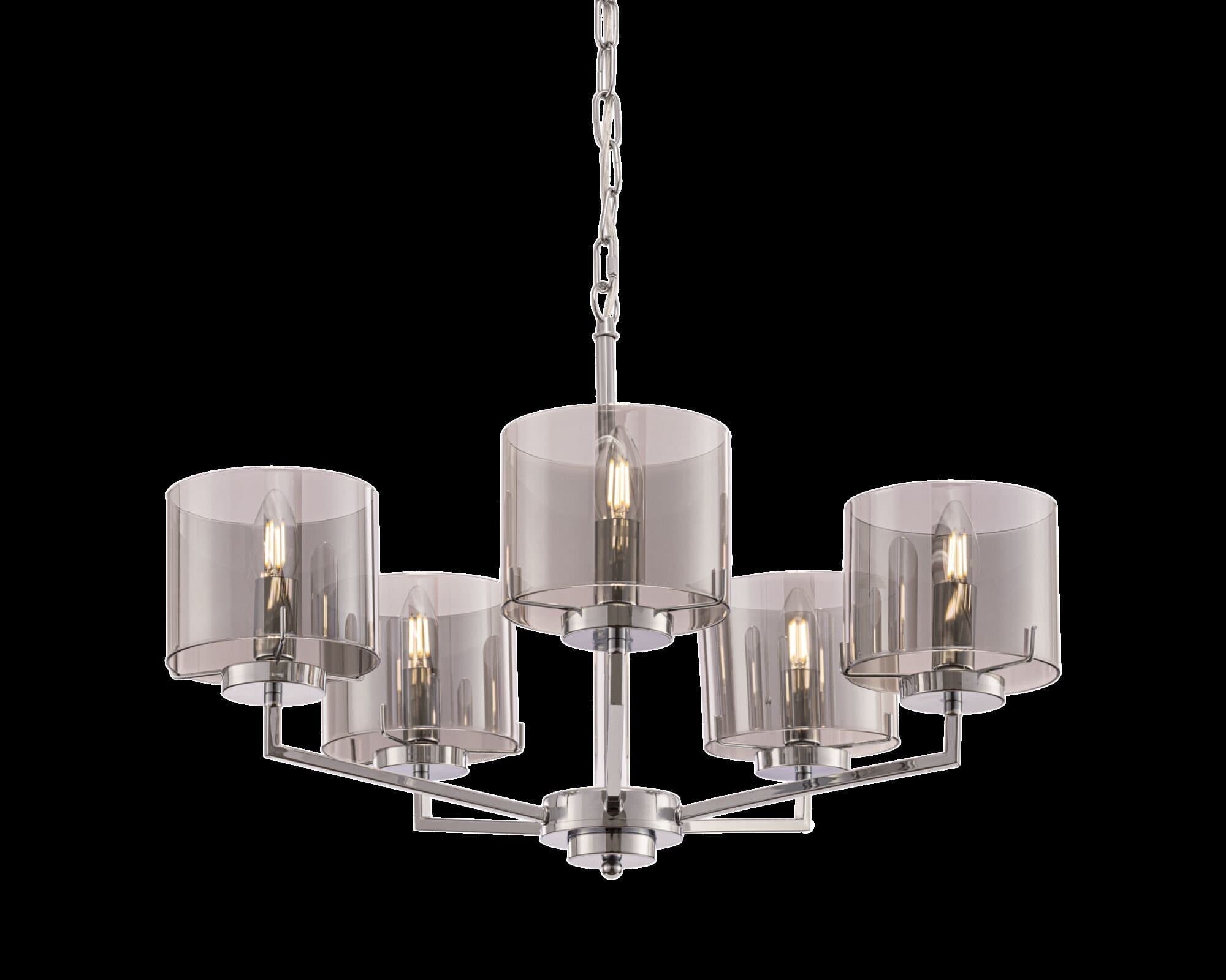 Freya Modern Karen Хром Люстра FR5096PL-05CH — миниатюра 3