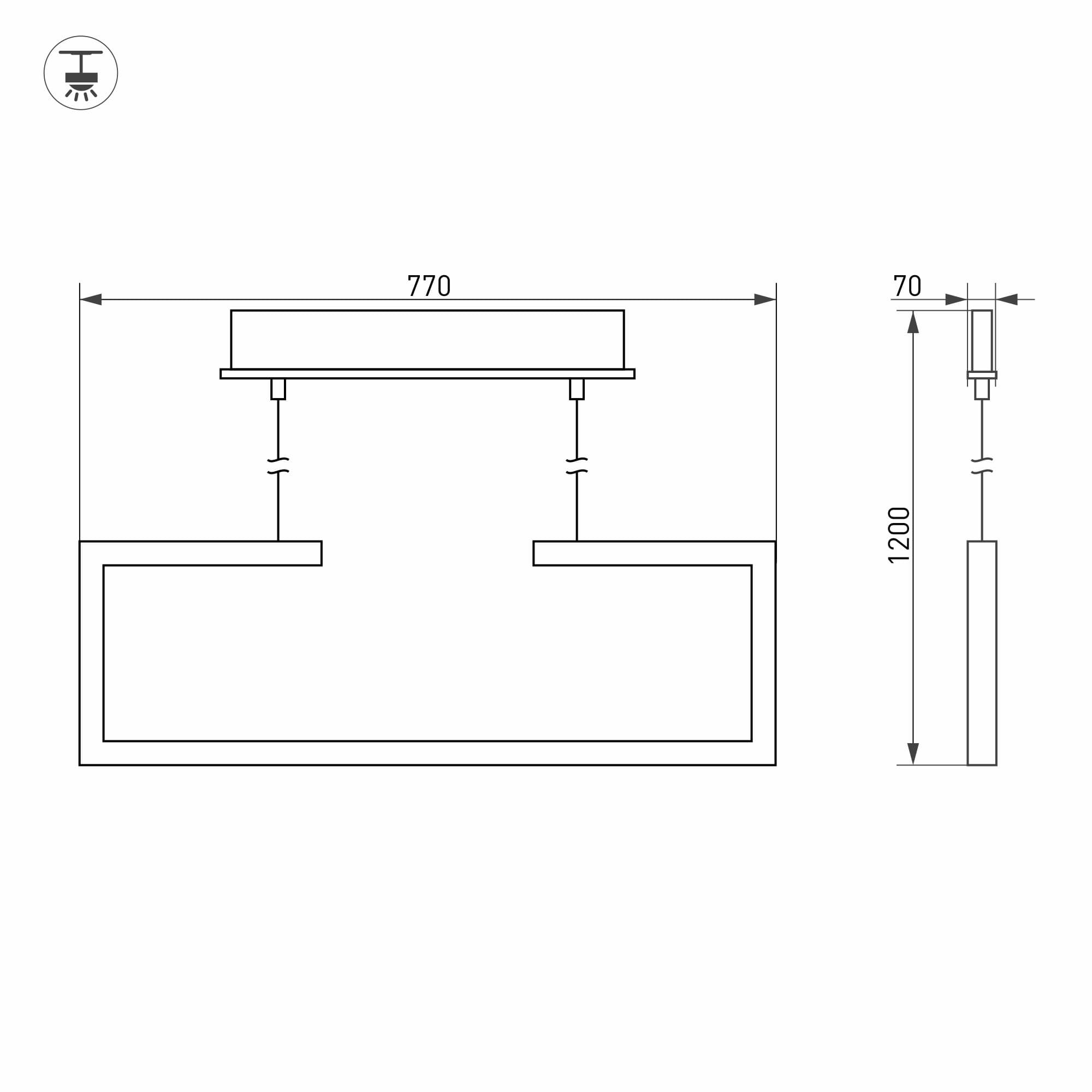 Arlight Светильник SP-MARQUO-S770x70-20W Warm3000 (BK, 120 deg) (IP20 Металл, 3 года) 028203 — миниатюра 5