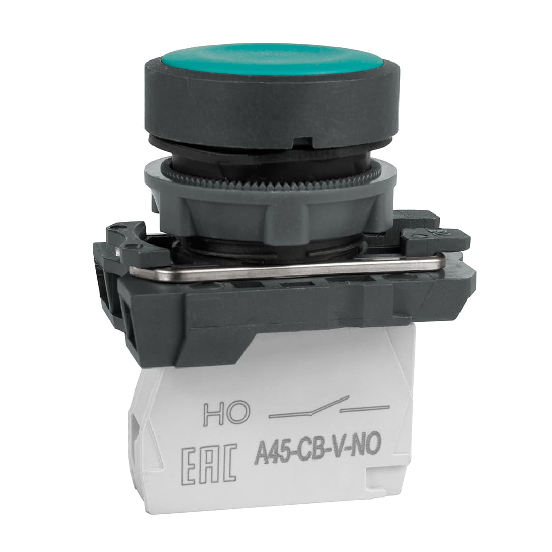 КЭАЗ Кнопка OptiSignal D22 C5-P-310 зеленая пластик 1НО XB5AA31