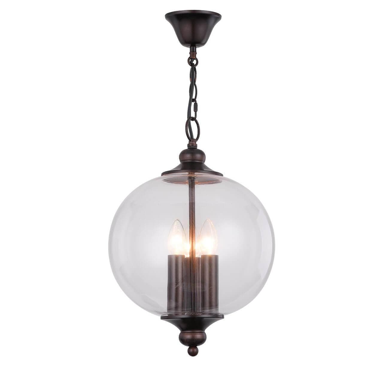 ST LUCE SL362.303.03 Светильник подвесной  Коричневый/Прозрачный E14 3*60W — миниатюра 1