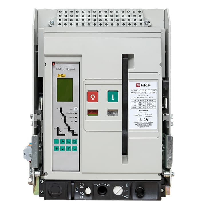 Выключатель автоматический ВА-450 1600/400А 3P 65кА выкатной v2 EKF — миниатюра 2