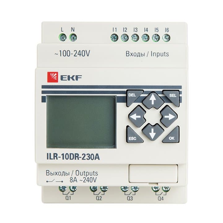 EKF PROxima Программируемое реле 10 в/в с диспл. 230В PRO-Relay ILR-10DR-230A — миниатюра 2