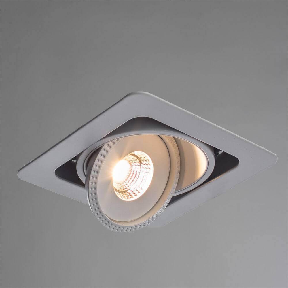 Arte Lamp Studio Белый Светильник точечный встаиваемый 1x7W 1xLED 1x665lm A3007PL-1WH — миниатюра 3