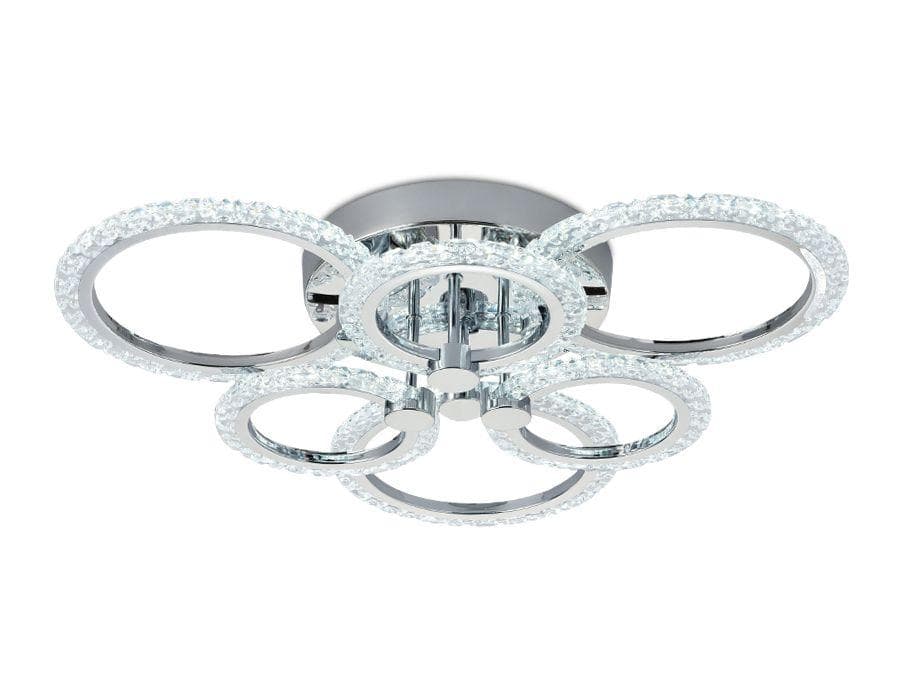 Ambrella Потолочный светодиодный светильник с пультом FA414/3+3 CH хром 90W 580*540*120 (ПДУ РАДИО 2.4) — миниатюра 2
