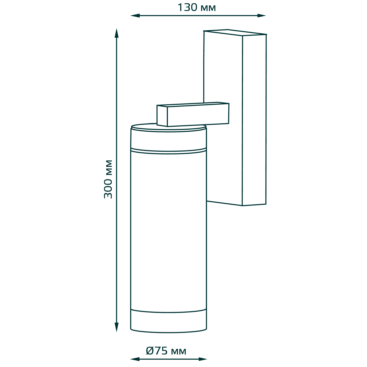 Gauss Светильник садово-парковый Clio на стену вниз 7.6*29.8*13.3cm, 220-240V / 50Hz, 1xE27, Max.60W, IP54, GD018 — миниатюра 6